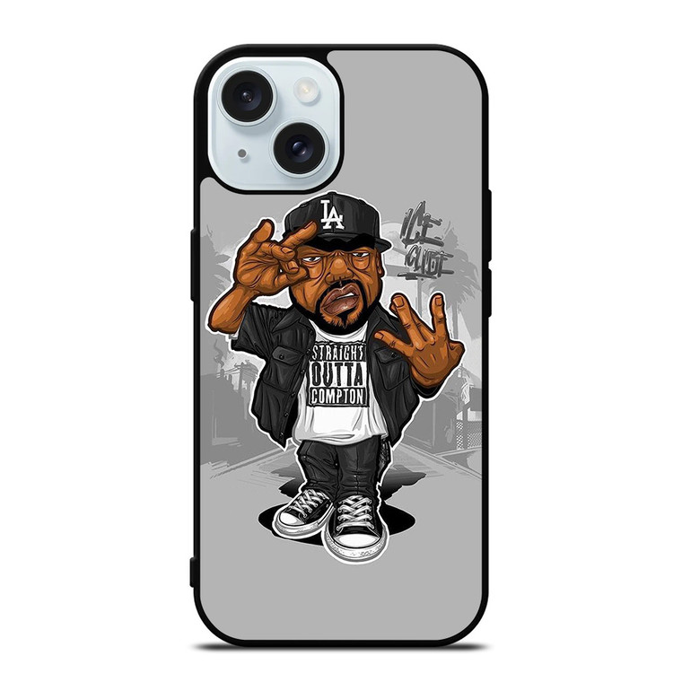 ICE CUBE CARTOON RAPPER iPhone 15 Case Cover