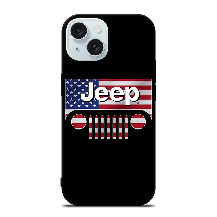 JEEP WRANGLER AMERICA iPhone 15 Case Cover