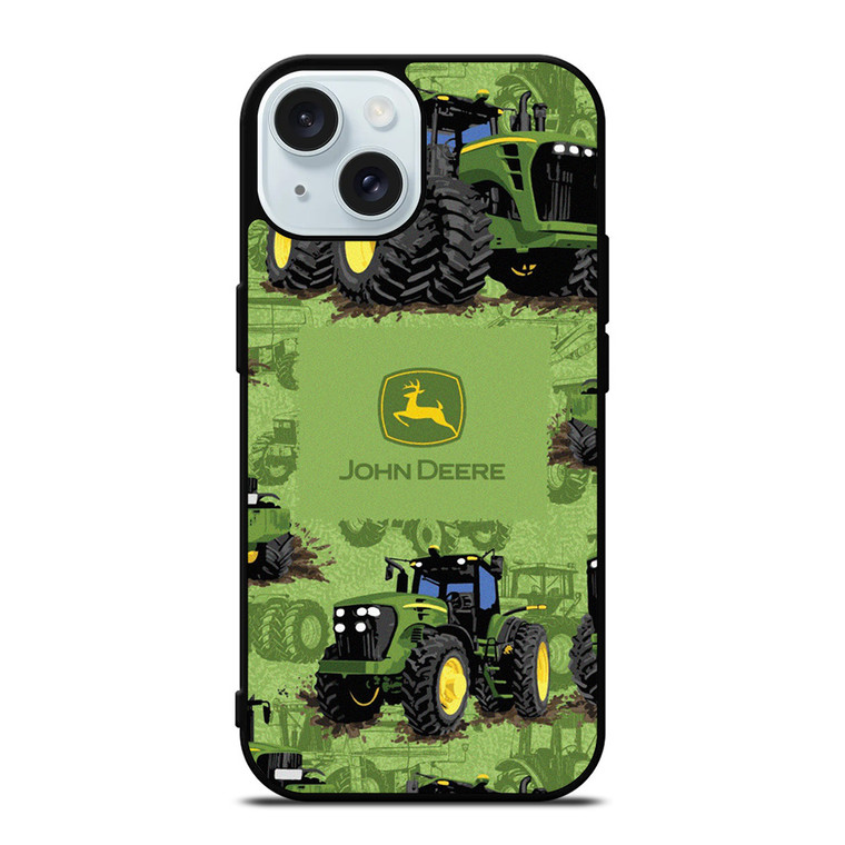 JOHN DEERE TRACTORS PATTERN iPhone 15 Case Cover