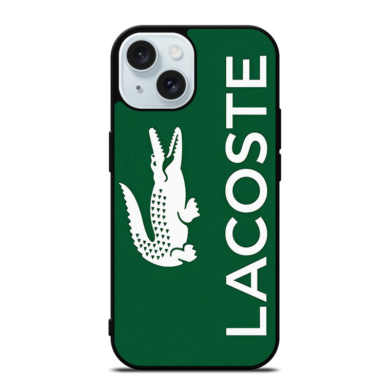LACOSTE GREEN LOGO iPhone 15 Case Cover
