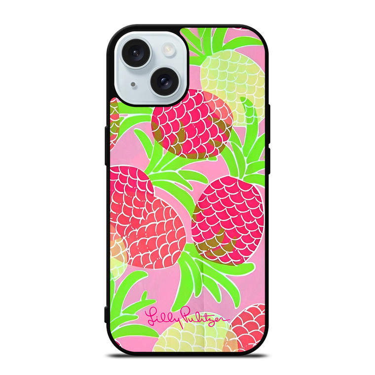LILLY PULITZER PINK PINEAPPLE iPhone 15 Case Cover