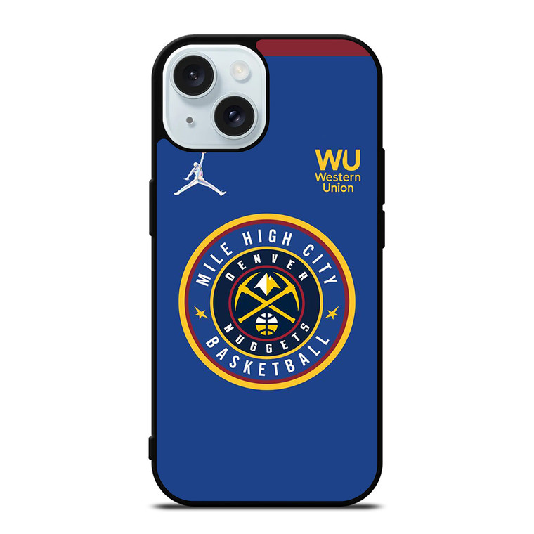 MILE HIGH CITY DENVER NUGGETS LOGO iPhone 15 Case Cover