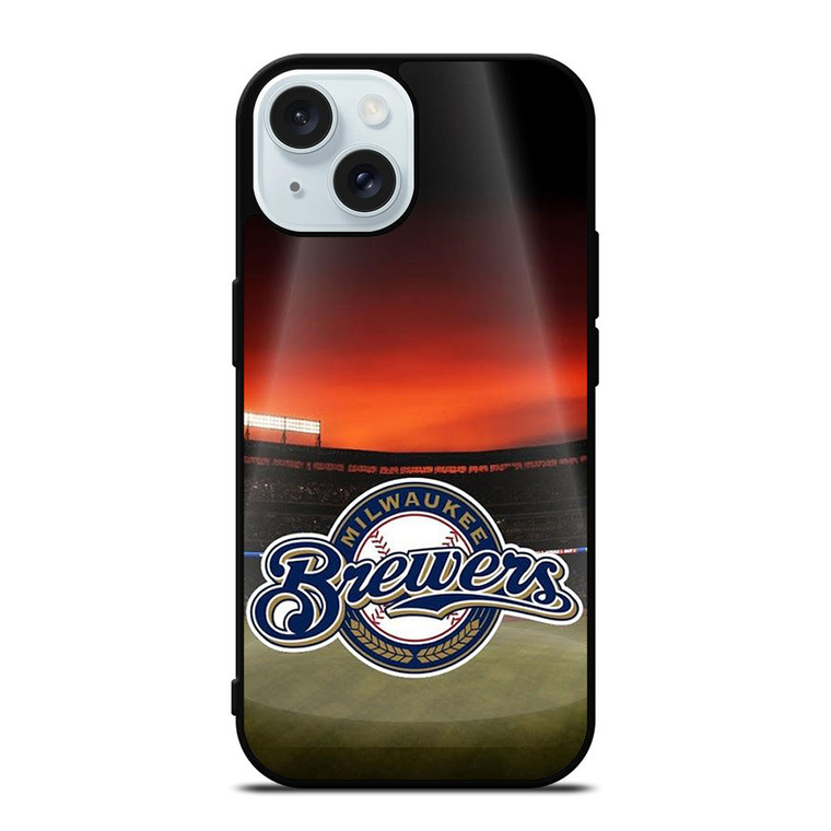 MILWAUKEE BREWERS BASEBALL ARENA iPhone 15 Case Cover MILWAUKEE BREWERS BASEBALL ARENA iPhone 15 Case Cover