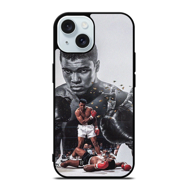 MUHAMMAD ALI BOXING ART iPhone 15 Case Cover MUHAMMAD ALI BOXING ART iPhone 15 Case Cover
