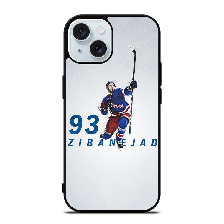 NEW YORK RANGERS MIKA ZIBANEJAD HOCKEY iPhone 15 Case Cover NEW YORK RANGERS MIKA ZIBANEJAD HOCKEY iPhone 15 Case Cover