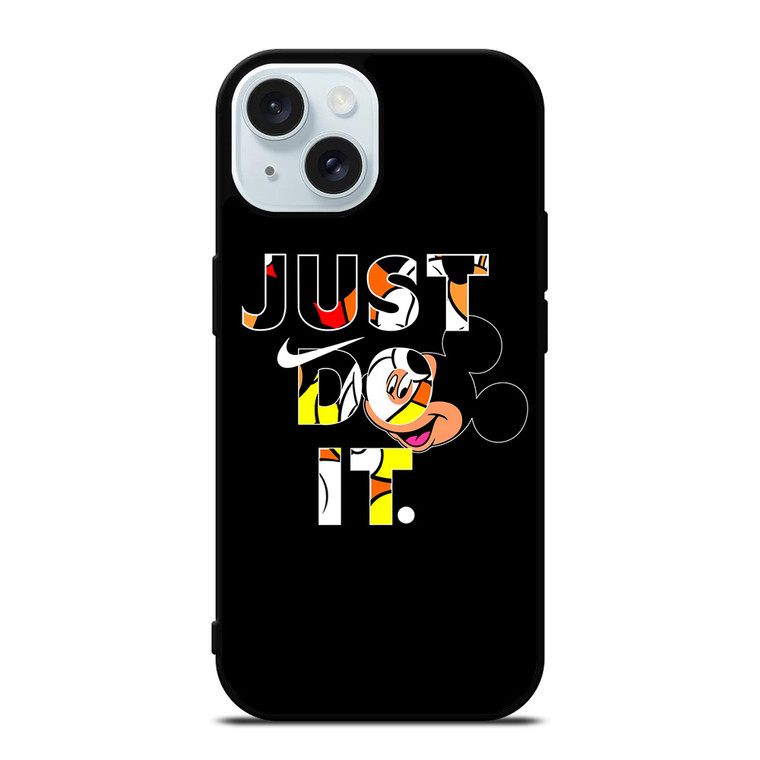 NIKE JUST DO IT MICKEY MOUSE iPhone 15 Case Cover