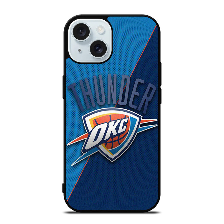 OKLAHOMA CITY THUNDER BASKET EMBLEM iPhone 15 Case Cover