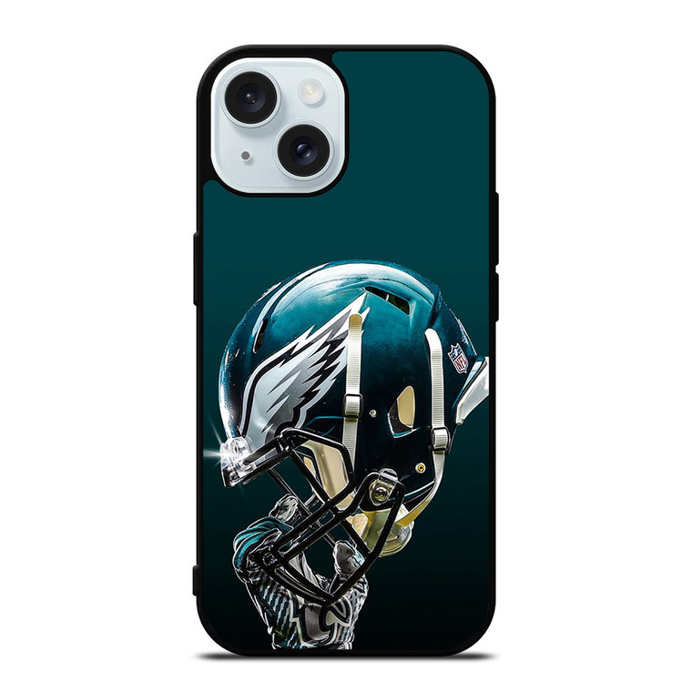 PHILADELPHIA EAGLES HELMET NFL iPhone 15 Case Cover