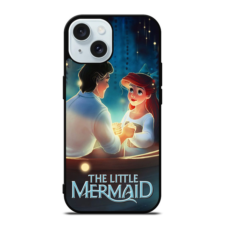 PRINCE ERIC AND PRINCESS ARIEL LITTLE MERMAID iPhone 15 Case Cover PRINCE ERIC AND PRINCESS ARIEL LITTLE MERMAID iPhone 15 Case Cover