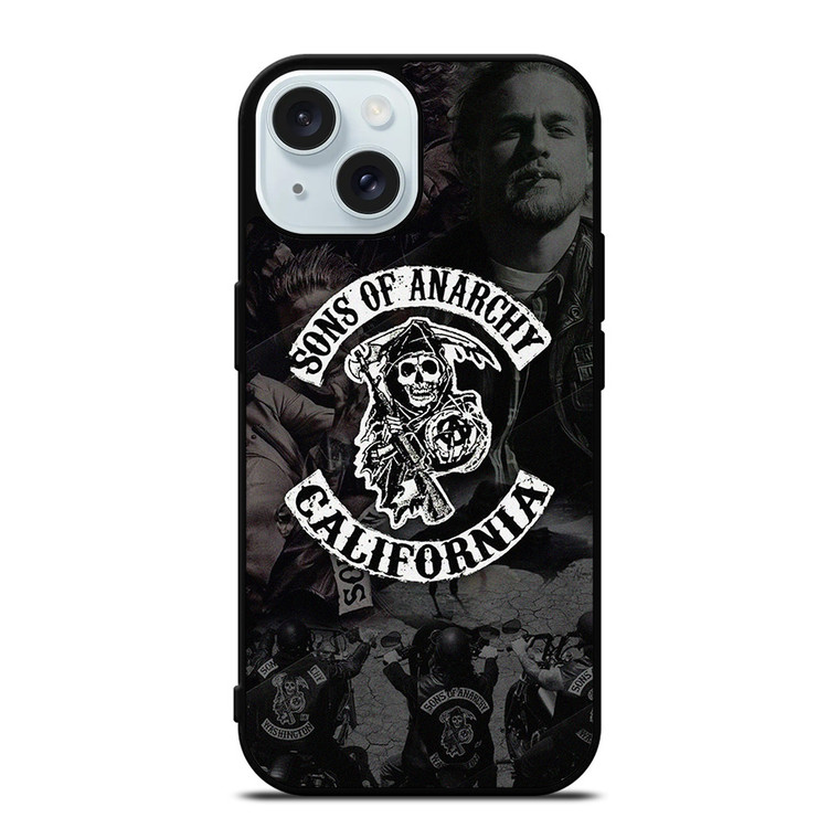 SONS OF ANARCHY CALIFORNIA COLLAGE iPhone 15 Case Cover