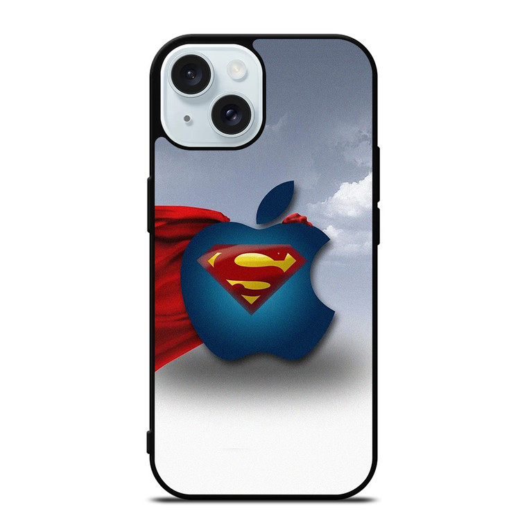 SUPERMAN APPLE LOGO iPhone 15 Case Cover SUPERMAN APPLE LOGO iPhone 15 Case Cover
