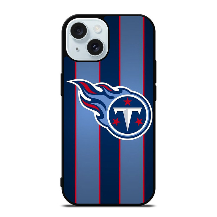 TENNESSEE TITANS STRIPE LOGO iPhone 15 Case Cover