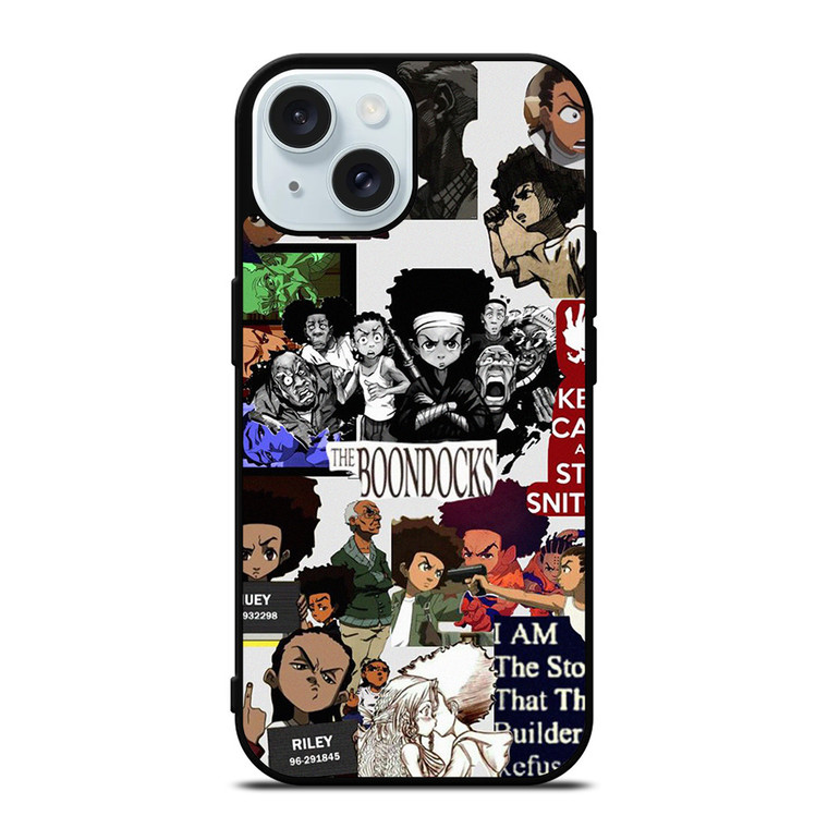 THE BOONDOCKS ANIME COLLAGE iPhone 15 Case Cover THE BOONDOCKS ANIME COLLAGE iPhone 15 Case Cover