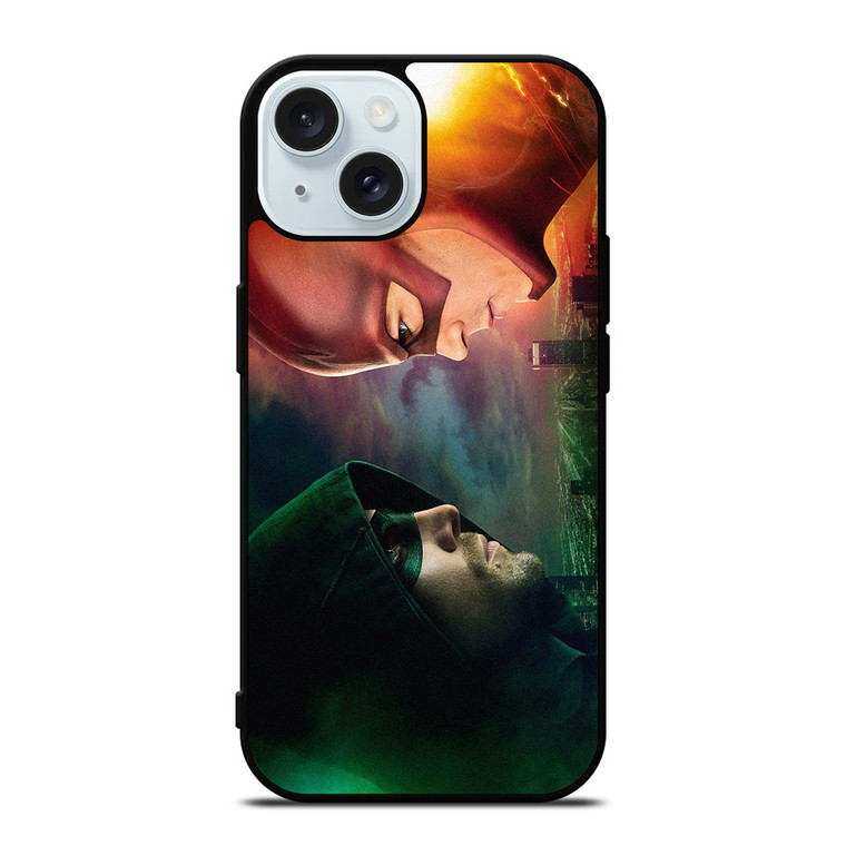 THE FLASH GREEN ARROW DC COMICS iPhone 15 Case Cover THE FLASH GREEN ARROW DC COMICS iPhone 15 Case Cover