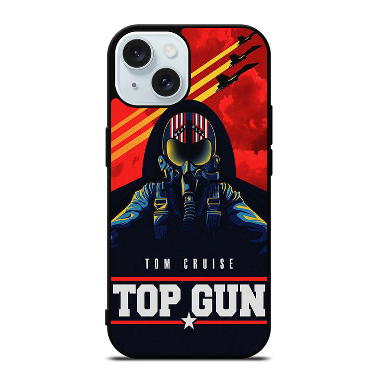 TOM CRUISE TOP GUN MAVERICK ART iPhone 15 Case Cover TOM CRUISE TOP GUN MAVERICK ART iPhone 15 Case Cover
