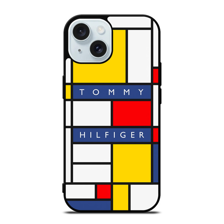 TOMMY HILFIGER LOGO COLLAGE iPhone 15 Case Cover TOMMY HILFIGER LOGO COLLAGE iPhone 15 Case Cover