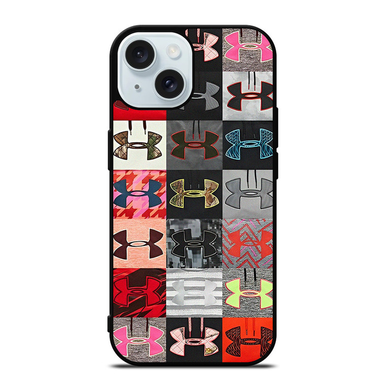 UNDER ARMOUR LOGO COLLAGE iPhone 15 Case Cover