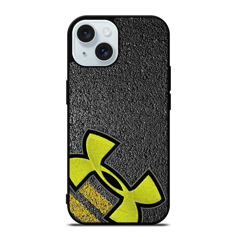 UNDER ARMOUR SYMBOL ASPHALT iPhone 15 Case Cover UNDER ARMOUR SYMBOL ASPHALT iPhone 15 Case Cover