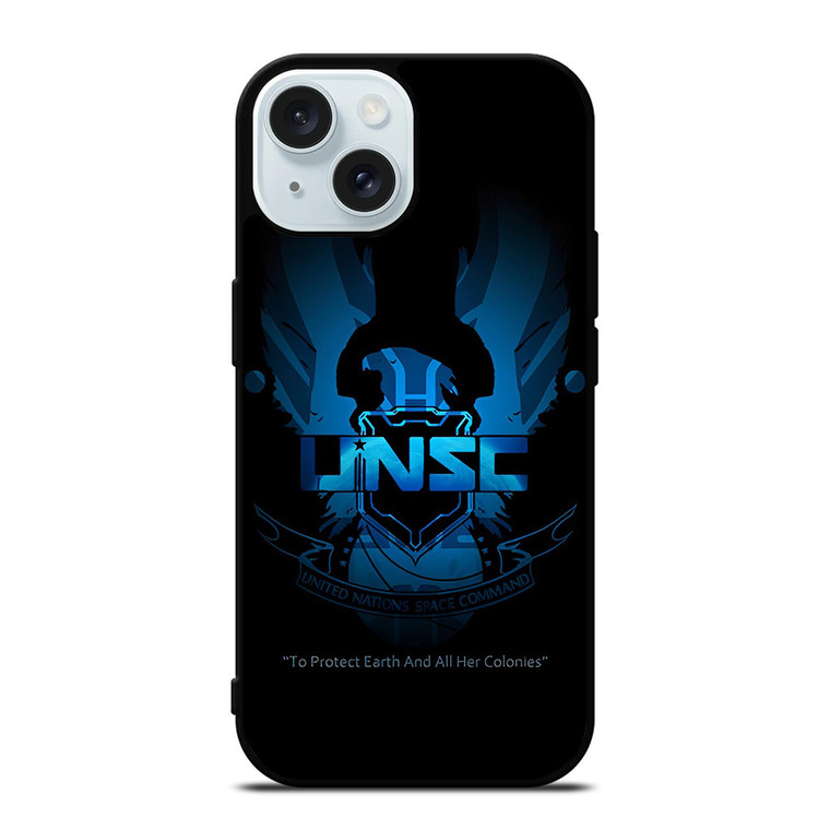 UNSC UNITED NATIONS SPACE COMMAND LOGO 2 iPhone 15 Case Cover UNSC UNITED NATIONS SPACE COMMAND LOGO 2 iPhone 15 Case Cover