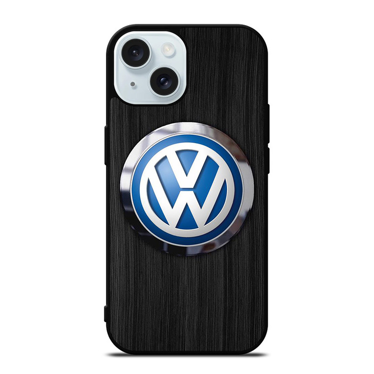 VOLKSWAGEN VW WOODEN EMBLEM iPhone 15 Case Cover