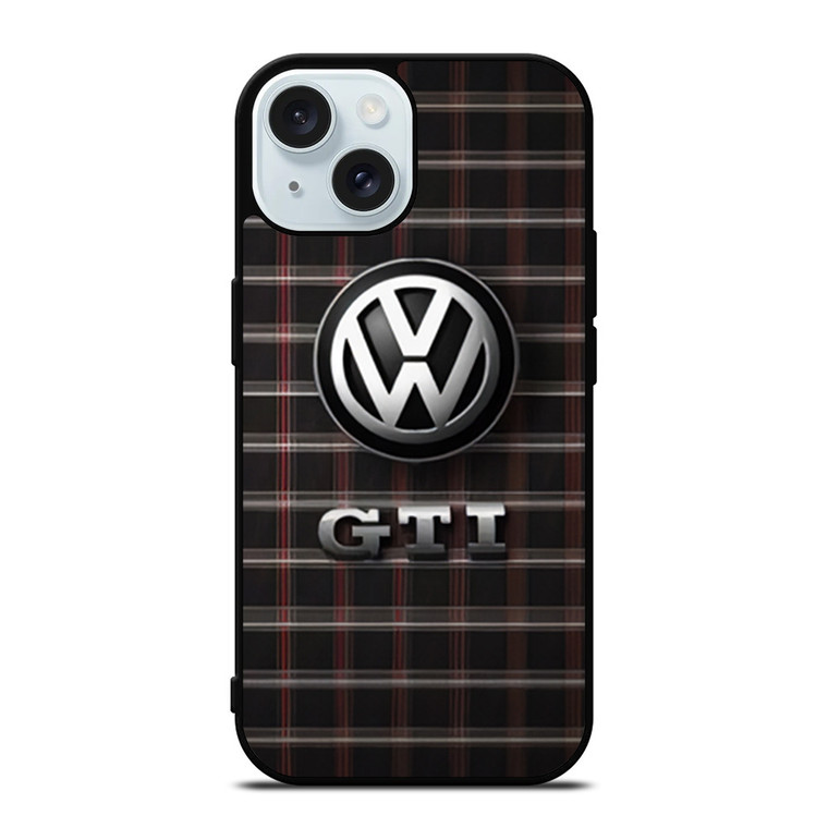 VW VOLKSWAGEN GTI METAL EMBLEM iPhone 15 Case Cover