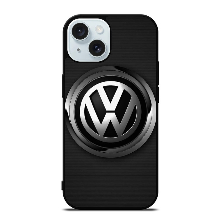 VW VOLKSWAGEN METAL CARBON iPhone 15 Case Cover