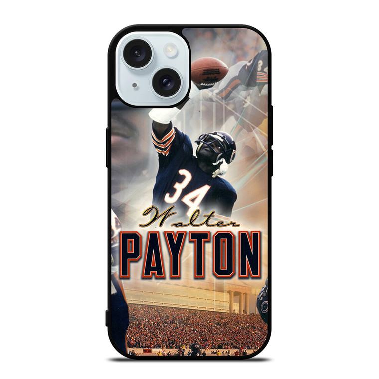 WALTER PAYTON CHICAGO BEARS POSTER iPhone 15 Case Cover