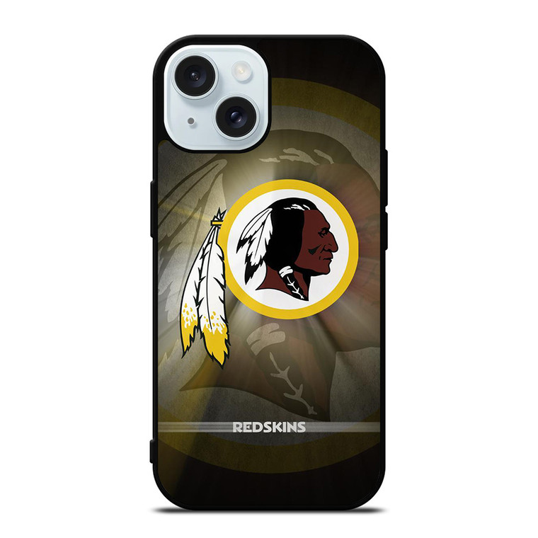 WASHINGTON REDSKINS METAL ICON iPhone 15 Case Cover WASHINGTON REDSKINS METAL ICON iPhone 15 Case Cover