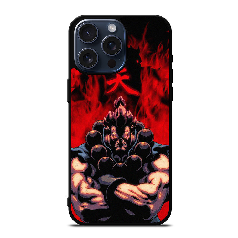 AKUMA GOUKI STREET FIGHTER ANIME iPhone 15 Pro Max Case Cover