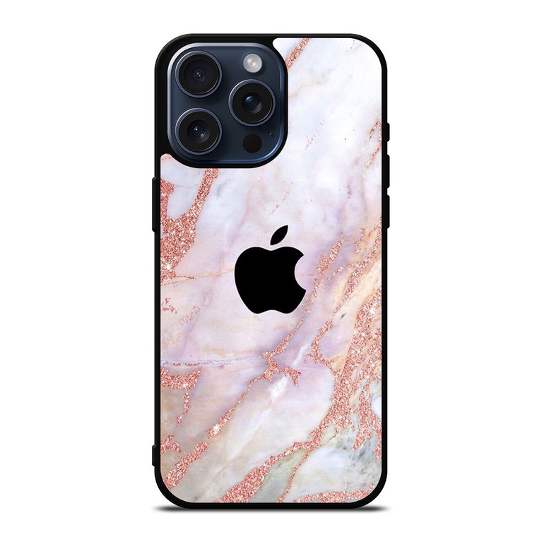 APPLE SPARKLING MARBLE iPhone 15 Pro Max Case Cover