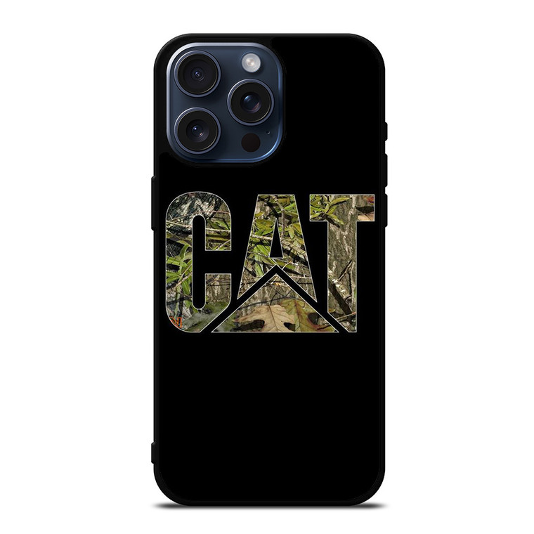 CATERPILLAR CAMO LEAF LOGO iPhone 15 Pro Max Case Cover