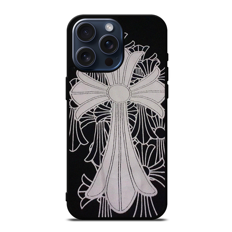 CHROME HEARTS GREY RIBBON iPhone 15 Pro Max Case Cover