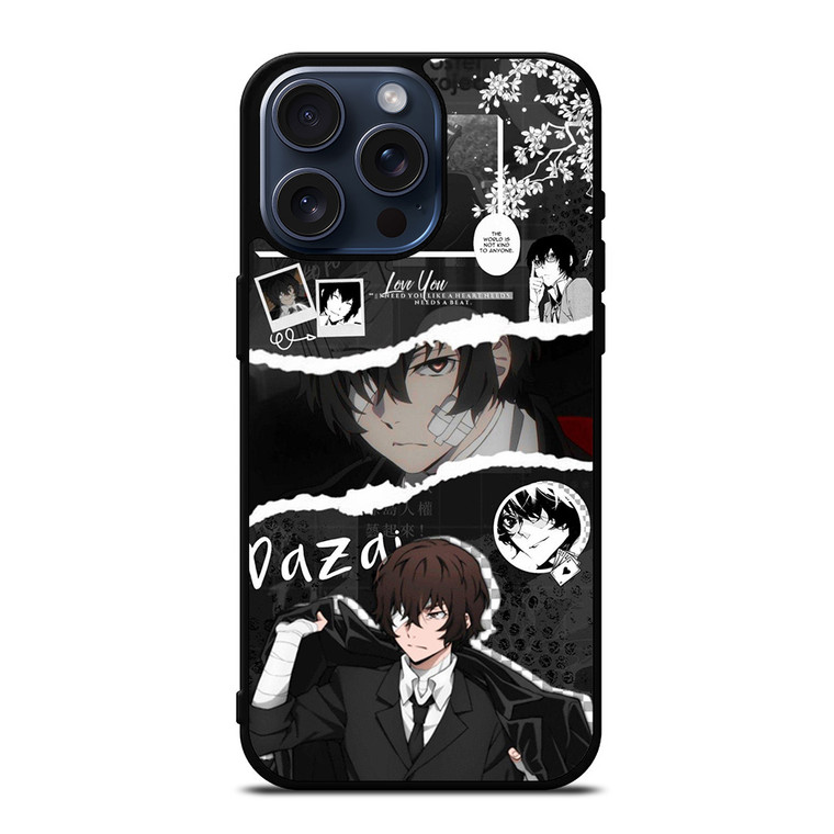 DAZAI BUNGO STRAY DOGS COLLAGE iPhone 15 Pro Max Case Cover