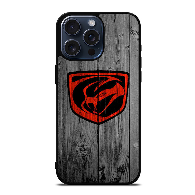 DODGE VIPER WOOD LOGO iPhone 15 Pro Max Case Cover