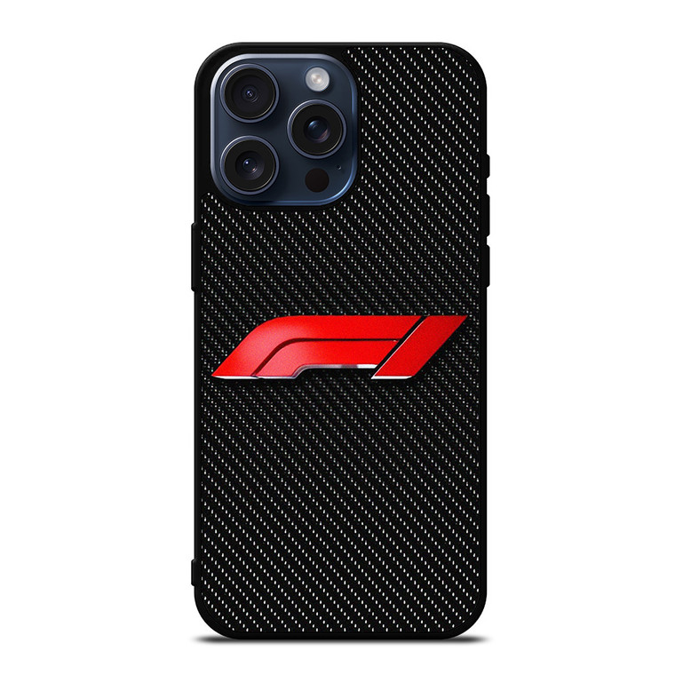 F1 LOGO CARBON iPhone 15 Pro Max Case Cover