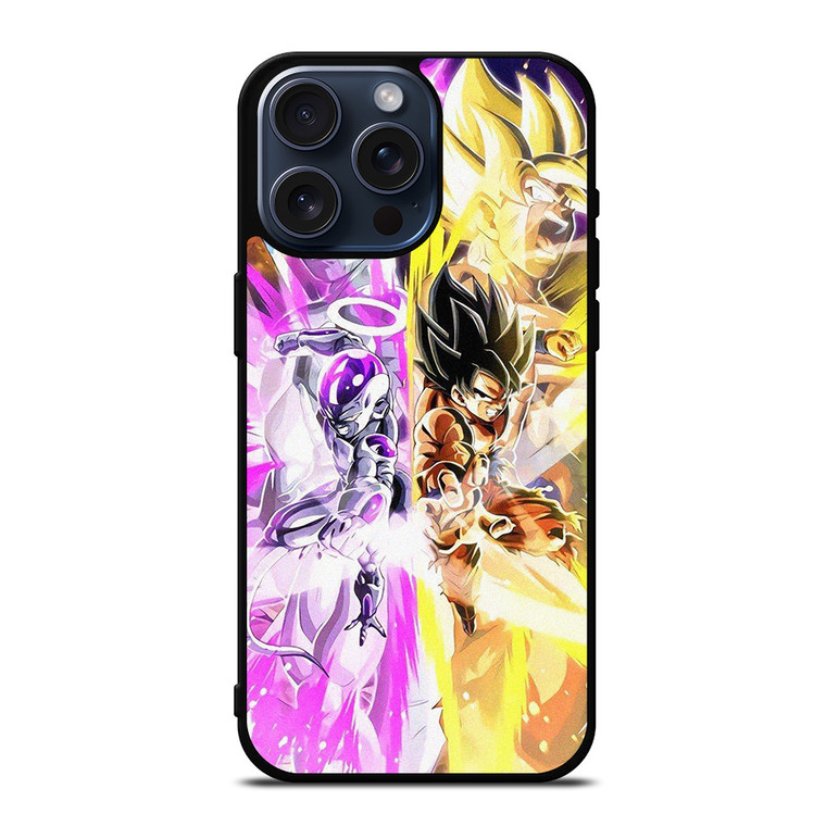 GOKU VS FRIEZA DRAGON BALL CARTOON iPhone 15 Pro Max Case Cover