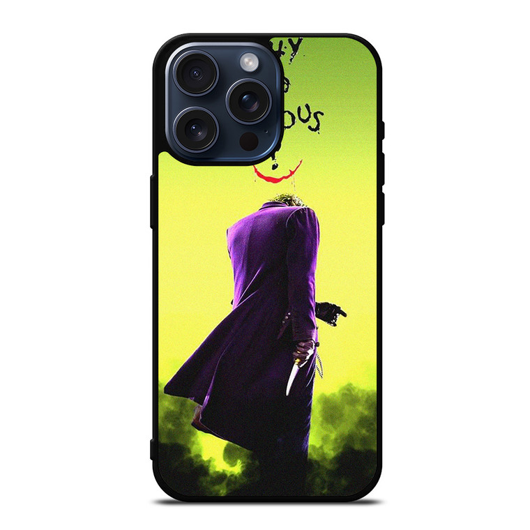 JOKER WHY SO SERIOUS CARTOON iPhone 15 Pro Max Case Cover