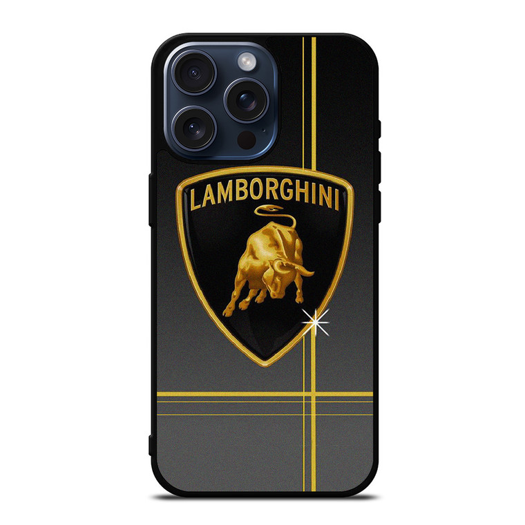 LAMBORGHINI LOGO SUPER CAR EMBLEM iPhone 15 Pro Max Case Cover