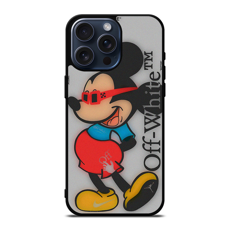 MICKEY MOUSE OFF WHITE ART iPhone 15 Pro Max Case Cover MICKEY MOUSE OFF WHITE ART iPhone 15 Pro Max Case Cover
