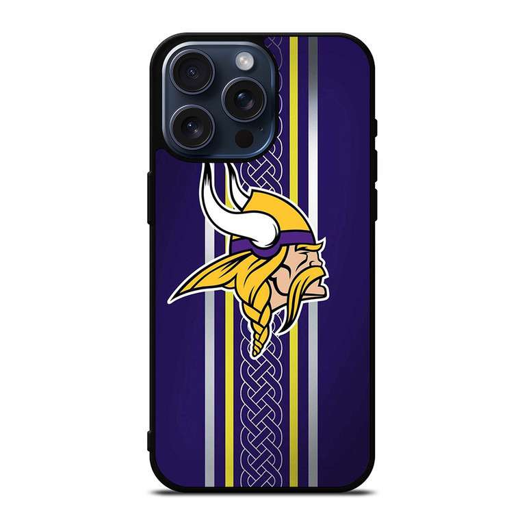 MINNESOTA VIKINGS SPIRAL LOGO iPhone 15 Pro Max Case Cover