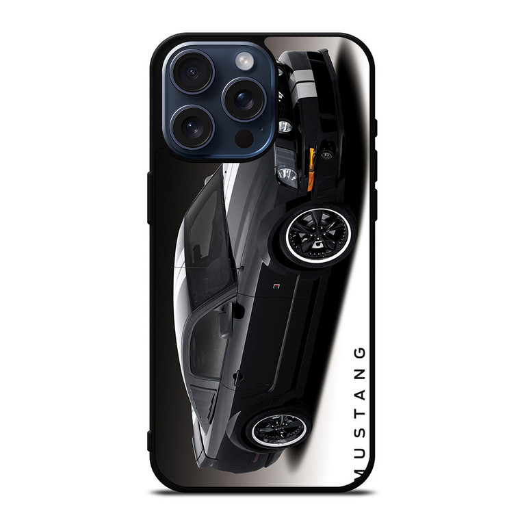 MUSTANG GT SPOT CAR BLACK iPhone 15 Pro Max Case Cover