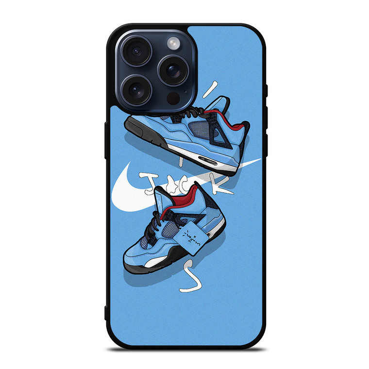 NIKE AIR JORDAN TRAVIS SCOTT CACTUS JACK iPhone 15 Pro Max Case Cover NIKE AIR JORDAN TRAVIS SCOTT CACTUS JACK iPhone 15 Pro Max Case Cover