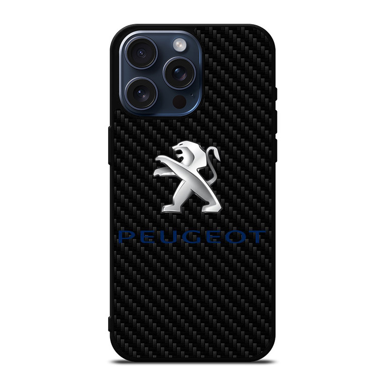 PEUGEOT CARBON EMBLEM iPhone 15 Pro Max Case Cover
