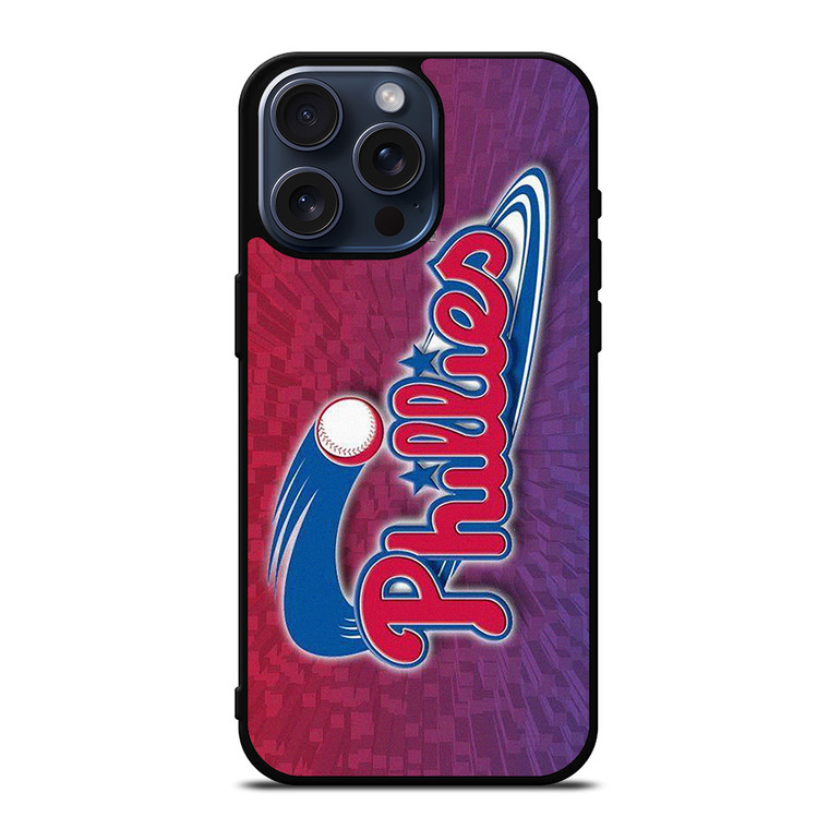 PHILADELPHIA PHILLIES BASEBALL EMBLEM iPhone 15 Pro Max Case Cover