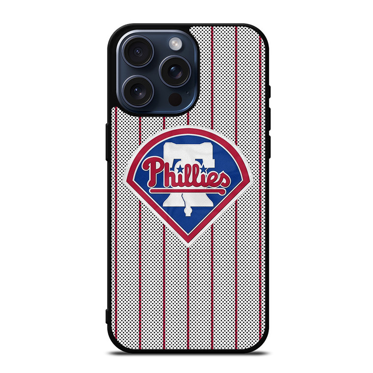 PHILADELPHIA PHILLIES CARBON LOGO iPhone 15 Pro Max Case Cover