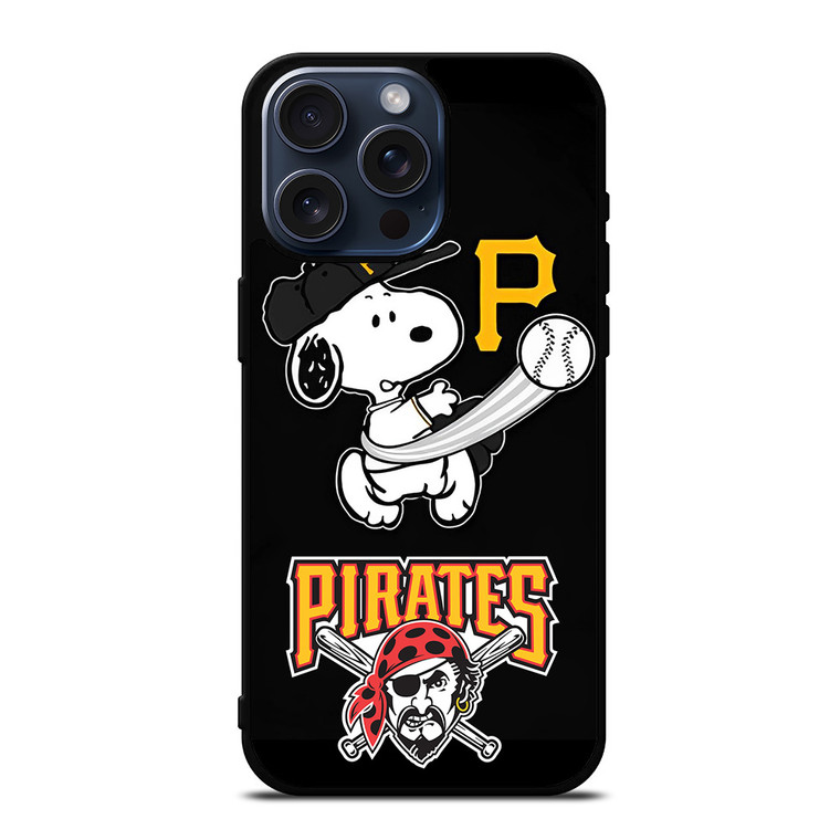 PITTSBURGH PIRATES SNOOPY BASEBALL iPhone 15 Pro Max Case Cover