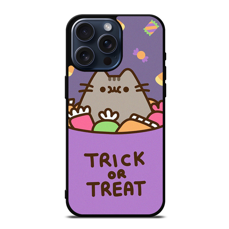 PUSHEEN THE CAT HALLOWEEN TRICK OR TREAT iPhone 15 Pro Max Case Cover