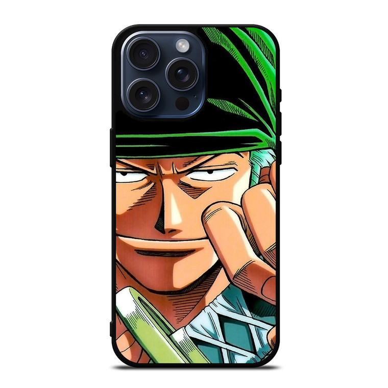 RORONOA ZORO ONE PIECE CARTOON iPhone 15 Pro Max Case Cover