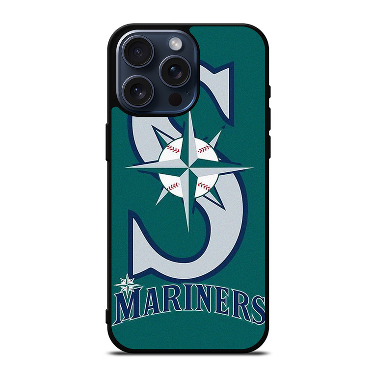 SEATTLE MARINERS BASEBALL TEAM LOGO iPhone 15 Pro Max Case Cover