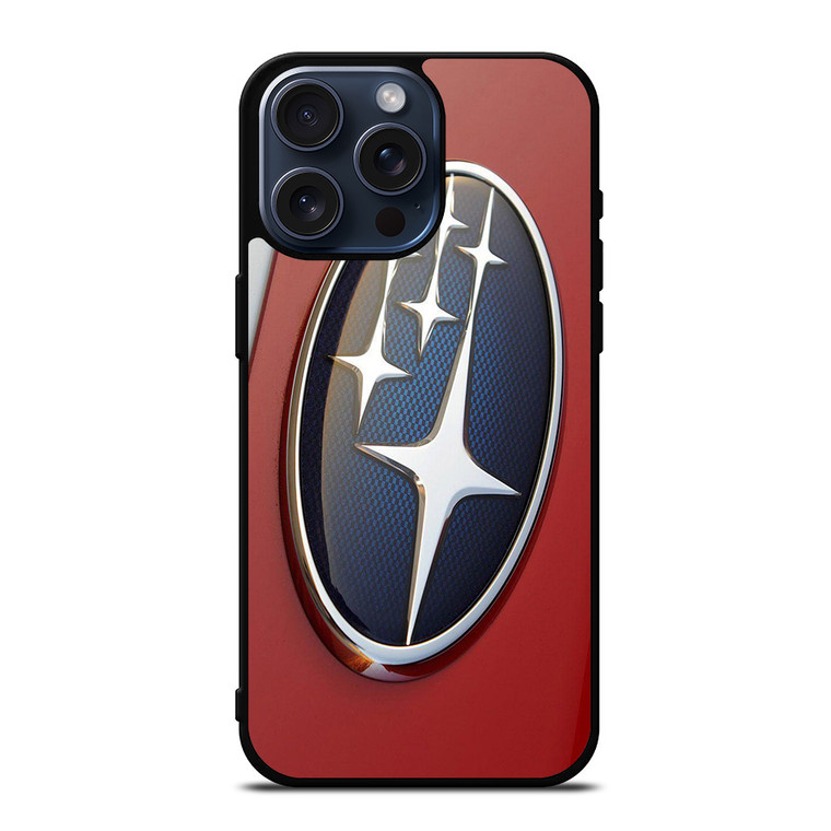 SUBARU CAR RED EMBLEM iPhone 15 Pro Max Case Cover